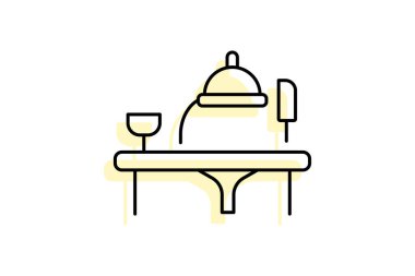 İspanyol Restoranı, vektör, piksel mükemmel, illüstratör dosyası