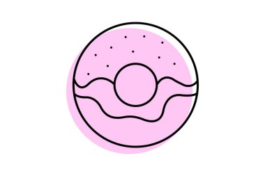 Donut Dükkanı, vektör, piksel mükemmel, illüstratör dosyası