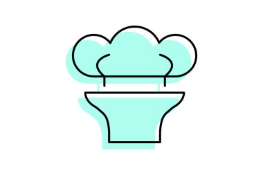 Şefin Masa Restoranı, vektör, piksel mükemmel, illüstratör dosyası