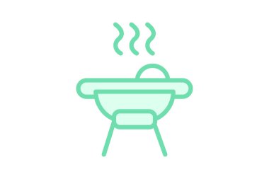 Izgara Restoranı, vektör, piksel mükemmel, illüstratör dosyası