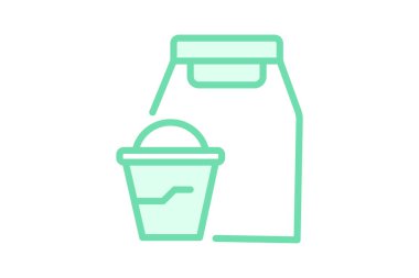 Paket servis restoranı, vektör, piksel mükemmel, illüstratör dosyası