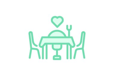 Düğün Salonu Restoranı, vektör, piksel mükemmel, illüstratör dosyası