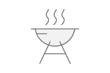 Barbekü Restoranı, vektör, piksel mükemmel, illüstratör dosyası