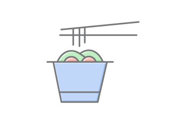 Erişte Dükkanı, vektör, piksel mükemmel, illüstratör dosyası