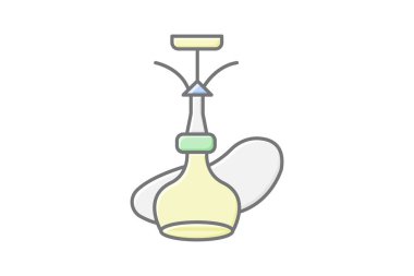 Nargile Salonu, vektör, piksel mükemmel, illüstratör dosyası