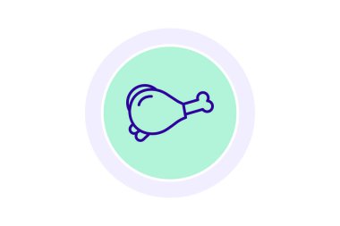 Kızarmış Tavuk Restoranı, vektör, piksel mükemmel, illüstratör dosyası