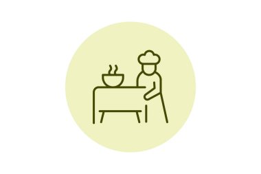 Şef İstasyonu, vektör, piksel mükemmel, illüstratör dosyası