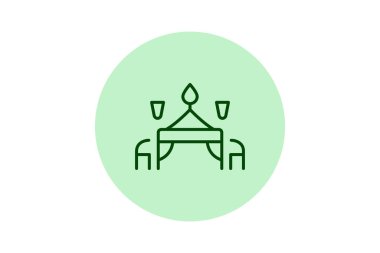 Party Hall Restoranı, vektör, piksel mükemmel, illüstratör dosyası