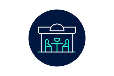 Shisha Kafe, vektör, piksel mükemmel, illüstratör dosyası