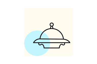 Fine Dining Restoran, vektör, piksel mükemmel, illüstratör dosyası