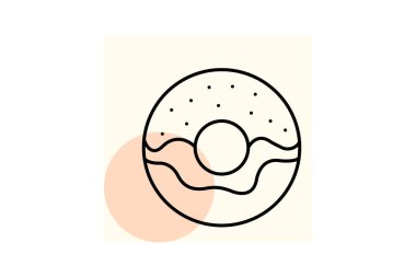 Donut Dükkanı, vektör, piksel mükemmel, illüstratör dosyası