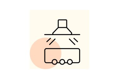 Merkezi Mutfak, vektör, piksel mükemmel, illüstratör dosyası