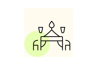 Party Hall Restoranı, vektör, piksel mükemmel, illüstratör dosyası