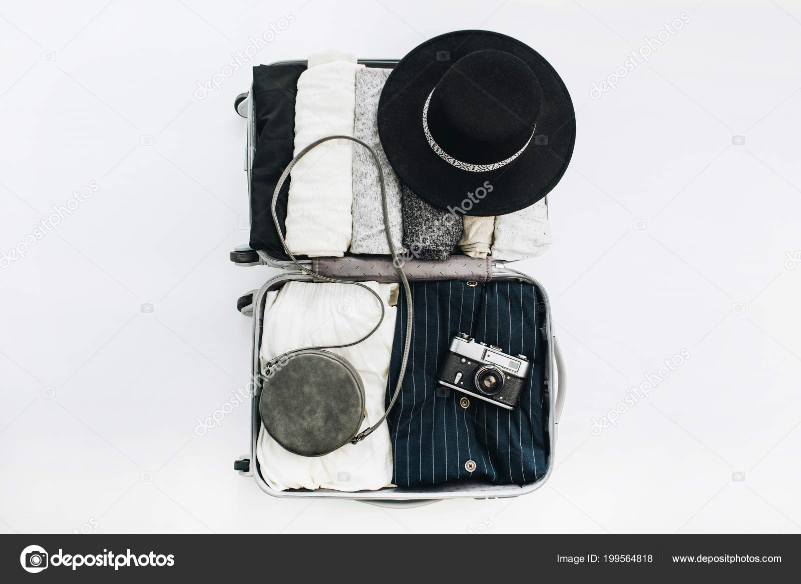 clothes in hand luggage