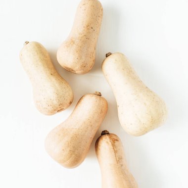 Beyaz zemin üzerine sarı kabak