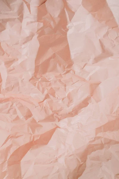 Färgglada Peachy Skrynkligt Papper Textur — Stockfoto