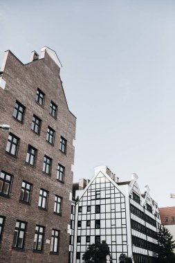 Şehir merkezinde binalar, Gdansk, Polonya.
