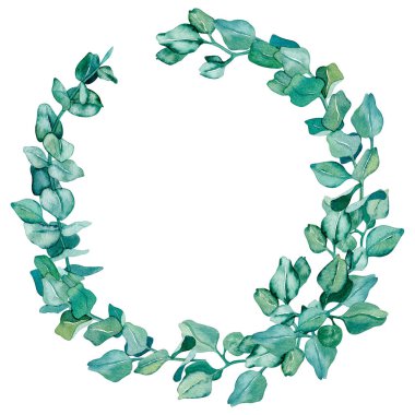 Suluboya modern okaliptüs kompozisyonları