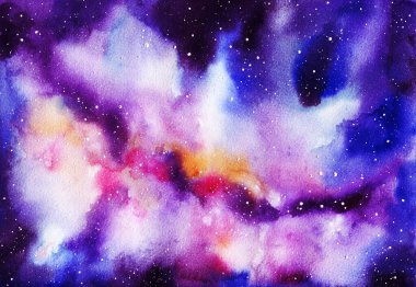 Suluboya soyut gökyüzü arkaplanı