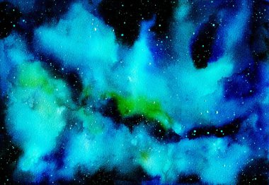 Suluboya soyut gökyüzü arkaplanı