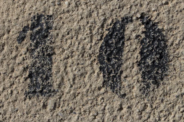 Nummer Tio Målade Stencil Betongväggen Nummer — Stockfoto