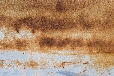 eski paslı metal dokulu, metal arka plan dokusu, bazı eski çizik ile metal vintage sac, mavi ve beyaz metal plaka