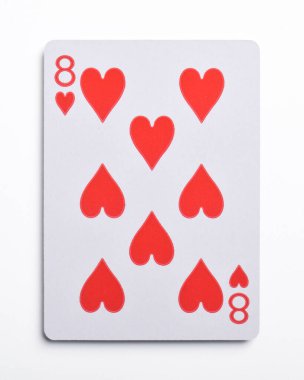 sekiz tane kupa beyaz zemin üzerine izole kart,