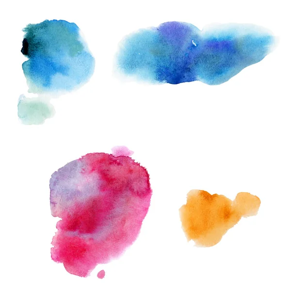 Ilustração aquarela. Conjunto de aquarela de cores diferentes . — Fotografia de Stock