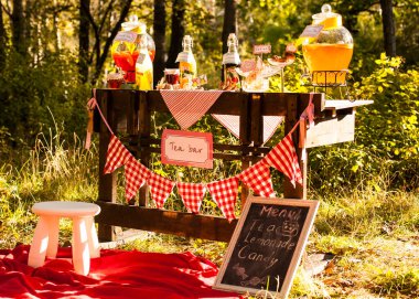 Sonbahar fotoğraf çekimi için fotoğraf bölgesi