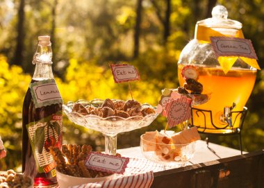 Sonbahar fotoğraf çekimi için fotoğraf bölgesi