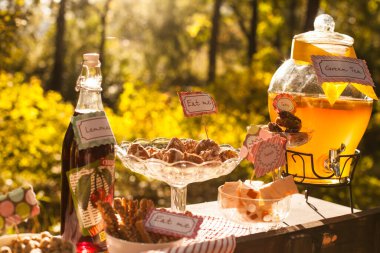 Sonbahar fotoğraf çekimi için fotoğraf bölgesi