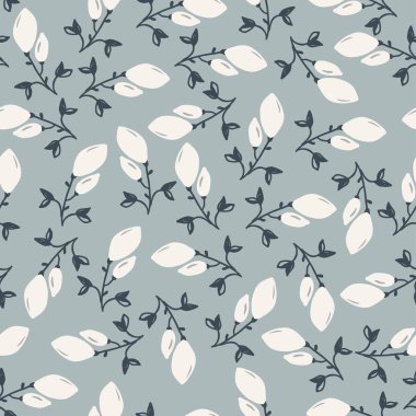 Mutfak gereçleri ve ev eşyaları, kumaş ve kırtasiye tasarımı ve dekorasyonu için doğal çiçek evi tarzı kusursuz desenler.