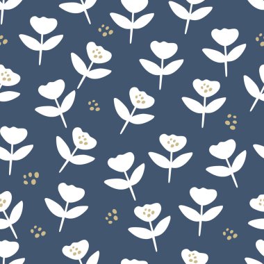 Mutfak gereçleri ve ev eşyaları, kumaş ve kırtasiye tasarımı ve dekorasyonu için doğal çiçek evi tarzı kusursuz desenler.