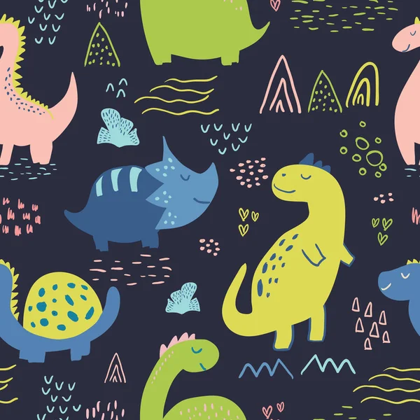 Bebek ve çocuklar için dinazorlar, kumaşlar, tekstil, duvar kağıtları ve ürünler.