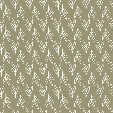 Soyut damlaları, el çizimi çiçek yaprakları ve eğreltiotu yaprakları ve dalları olan soyut, dikişsiz desen tasarımı. Markalaşma, paket, kumaş ve tekstil için dosya yinelenebilir arka plan, ambalaj kağıdı