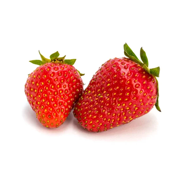 Photo Red Beautiful Strawberry Isolated White Background — Stock Photo, Image