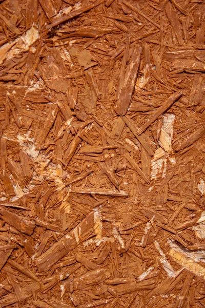 Foto Uma Antiga Textura Placa Madeira Laranja Consistem Serragem Madeira — Fotografia de Stock