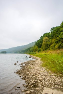 Fotoğraf büyük güzel nehir, plaj görüntülemek
