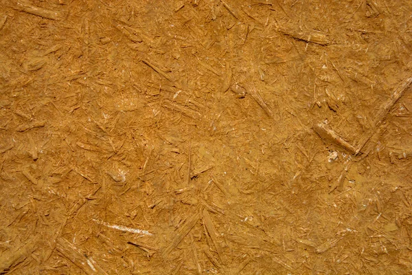 Foto Uma Antiga Textura Placa Madeira Laranja Consistem Serragem Madeira — Fotografia de Stock