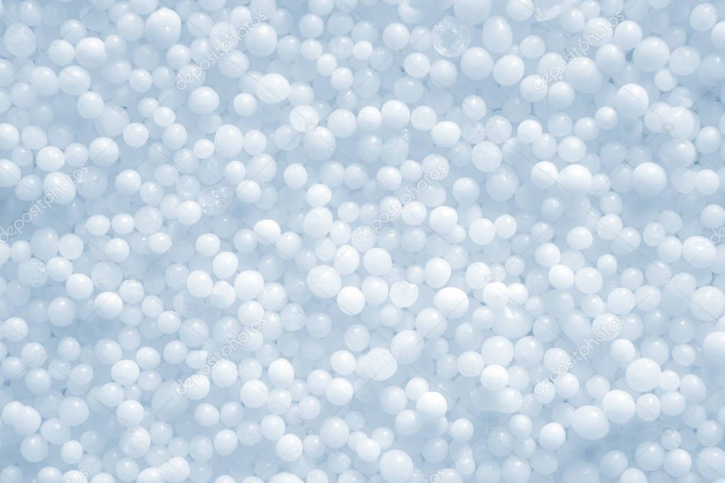 Photo of white saltpeter texture consist of many little balls