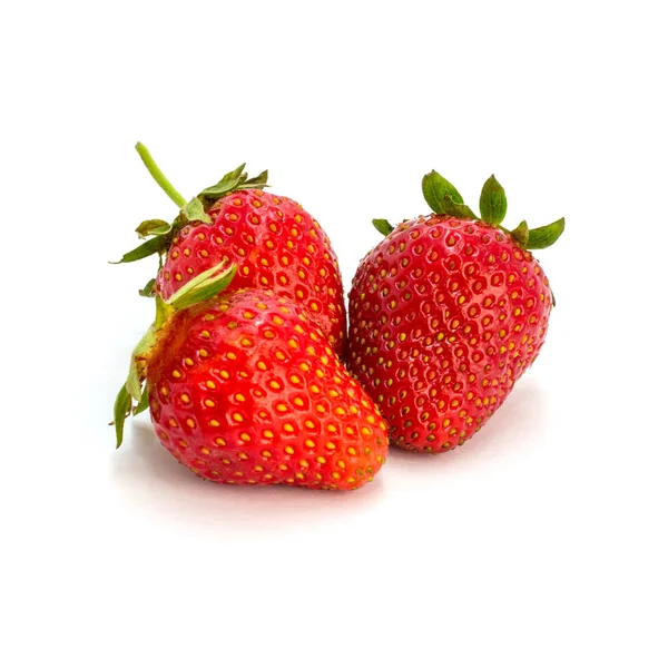 Photo of red strawberry isolated on white background — Stock Photo, Image