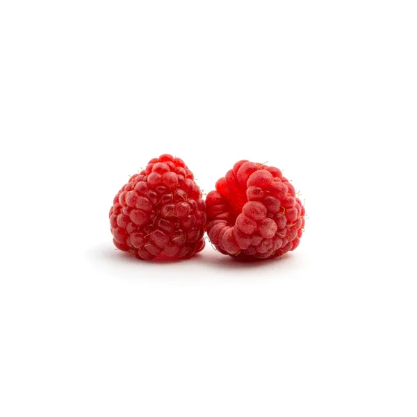 Photo of fresh red raspberry isolated on white background — Stock Photo, Image