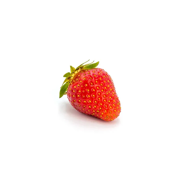 Photo of red strawberry isolated on white background — Stock Photo, Image