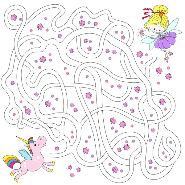 Labirent çocuklar için. Eğitsel oyunlar. Yolunu bulmak. Vektör çizim.