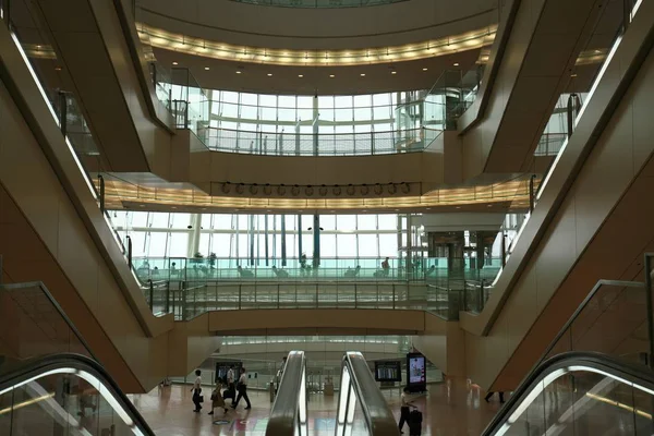 Tóquio Japão Julho 2018 Aeroporto Haneda Segundo Terminal Doméstico Passageiros — Fotografia de Stock