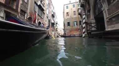 Venice, İtalya-Temmuz 25, 2018: Görünüm, Venedik'ten bir gondol