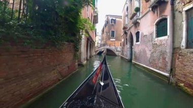Venice, İtalya-Temmuz 25, 2018: Görünüm, Venedik'ten bir gondol