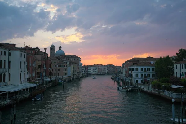 Βενετία Ιταλία Ιουλίου 2018 Ανατολή Είδαν Από Scalzi Γέφυρα — Φωτογραφία Αρχείου