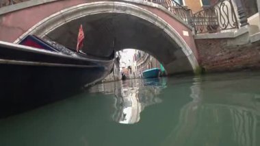 Venice, İtalya-Temmuz 25, 2018: Görünüm, Venedik'ten bir gondol
