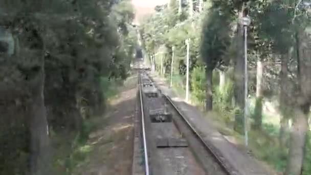 Orvieto Italië Juli 2018 Time Lapse View Van Een Kabelbaan — Stockvideo